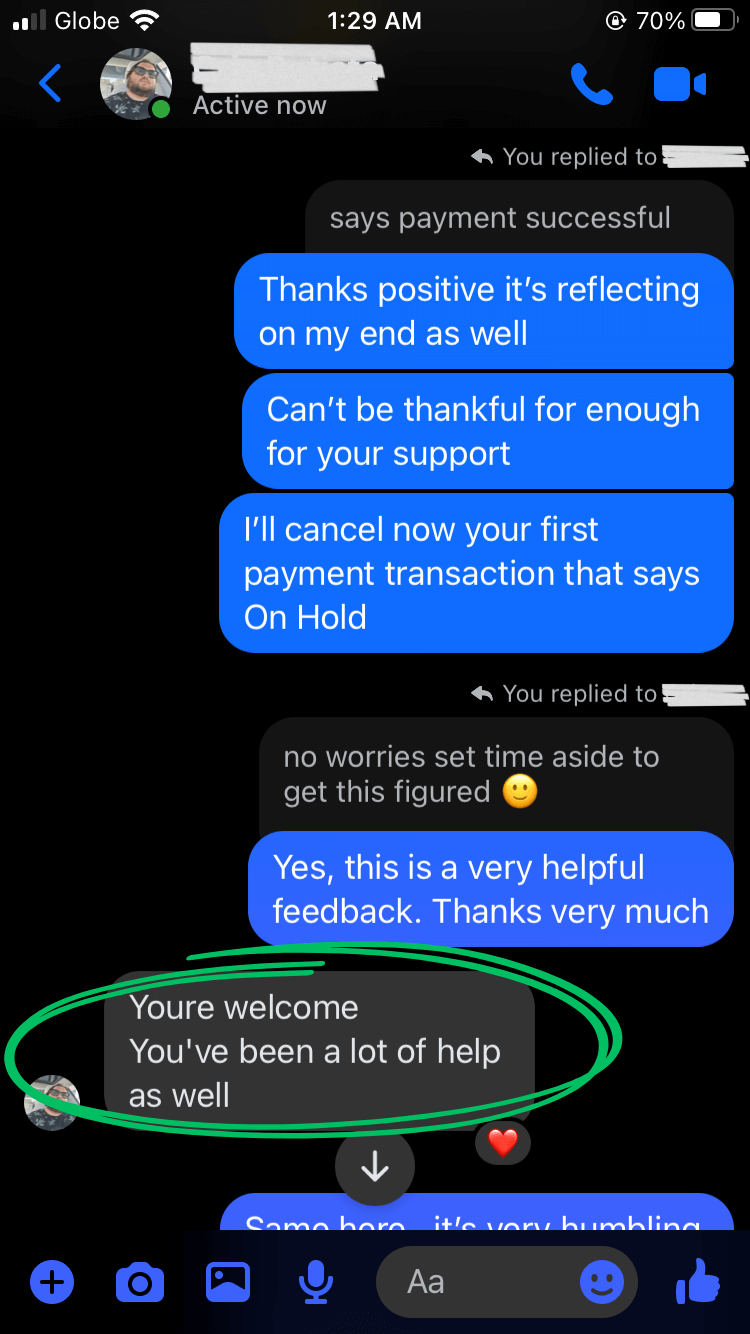 Customer discovered that working with Blogsitefy isn't a one-way service relationship. It's mutual growth. Help given becomes help returned—that's community.
